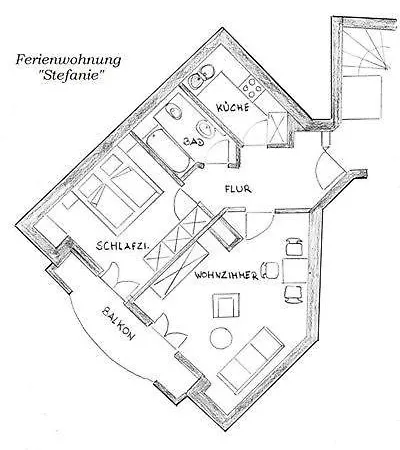 Ferienvilla Gaisser - Fewo-badhindelang Daire